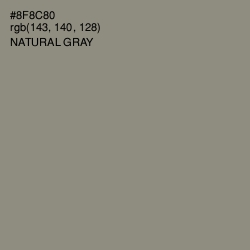 #8F8C80 - Natural Gray Color Image